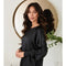Viscose Long Sleeve with Smoked Cuff Black-Shirt-MILIO MILANO-XS-Black-Urbanheer