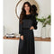 Viscose Long Sleeve with Smoked Cuff Black-Shirt-MILIO MILANO-XS-Black-Urbanheer