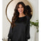 Viscose Long Sleeve with Smoked Cuff Black-Shirt-MILIO MILANO-XS-Black-Urbanheer