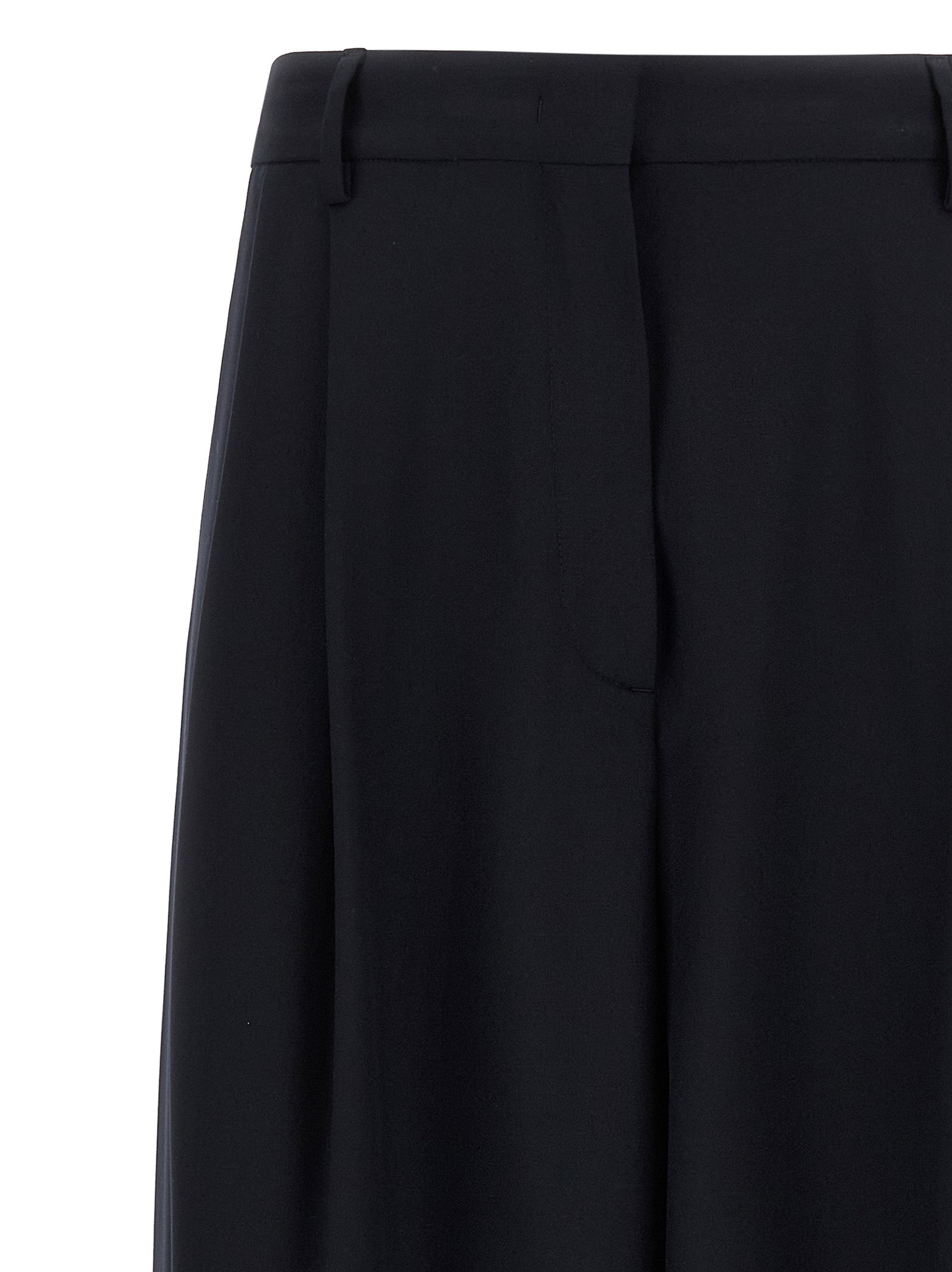 Viscose Wide-Leg Formal Trousers Breathable Comfort