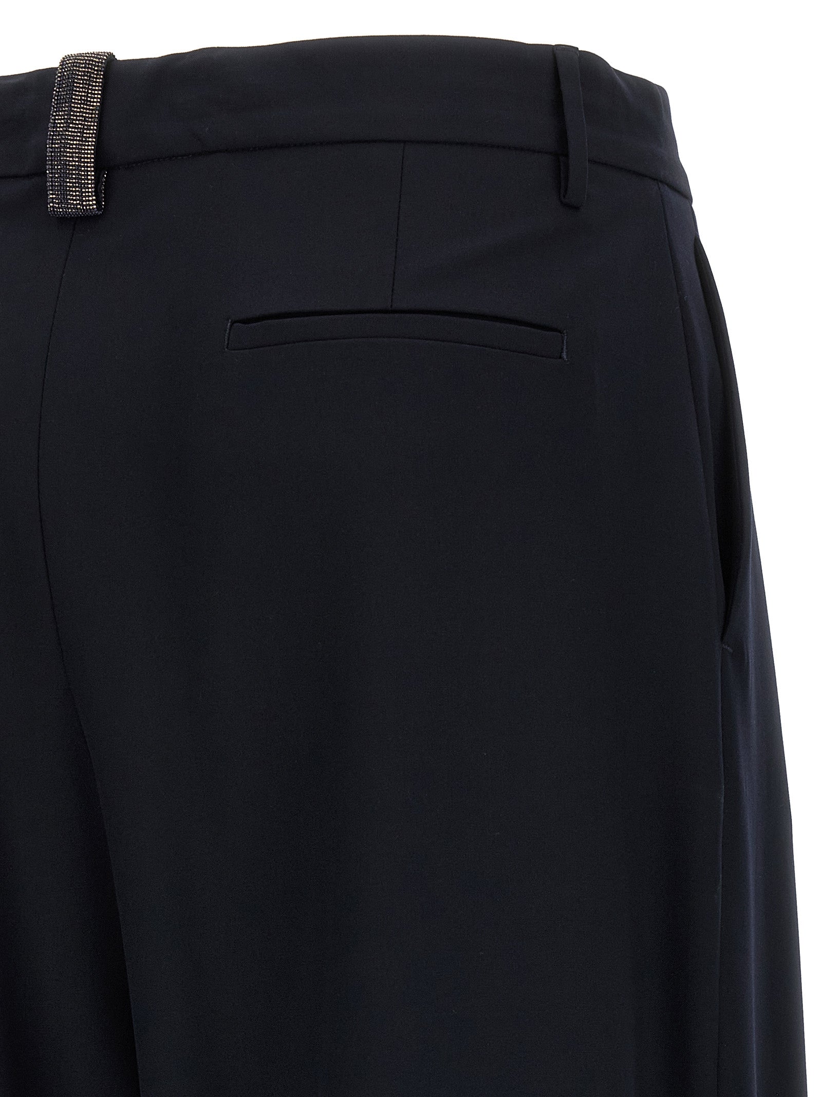 Viscose Wide-Leg Formal Trousers Breathable Comfort