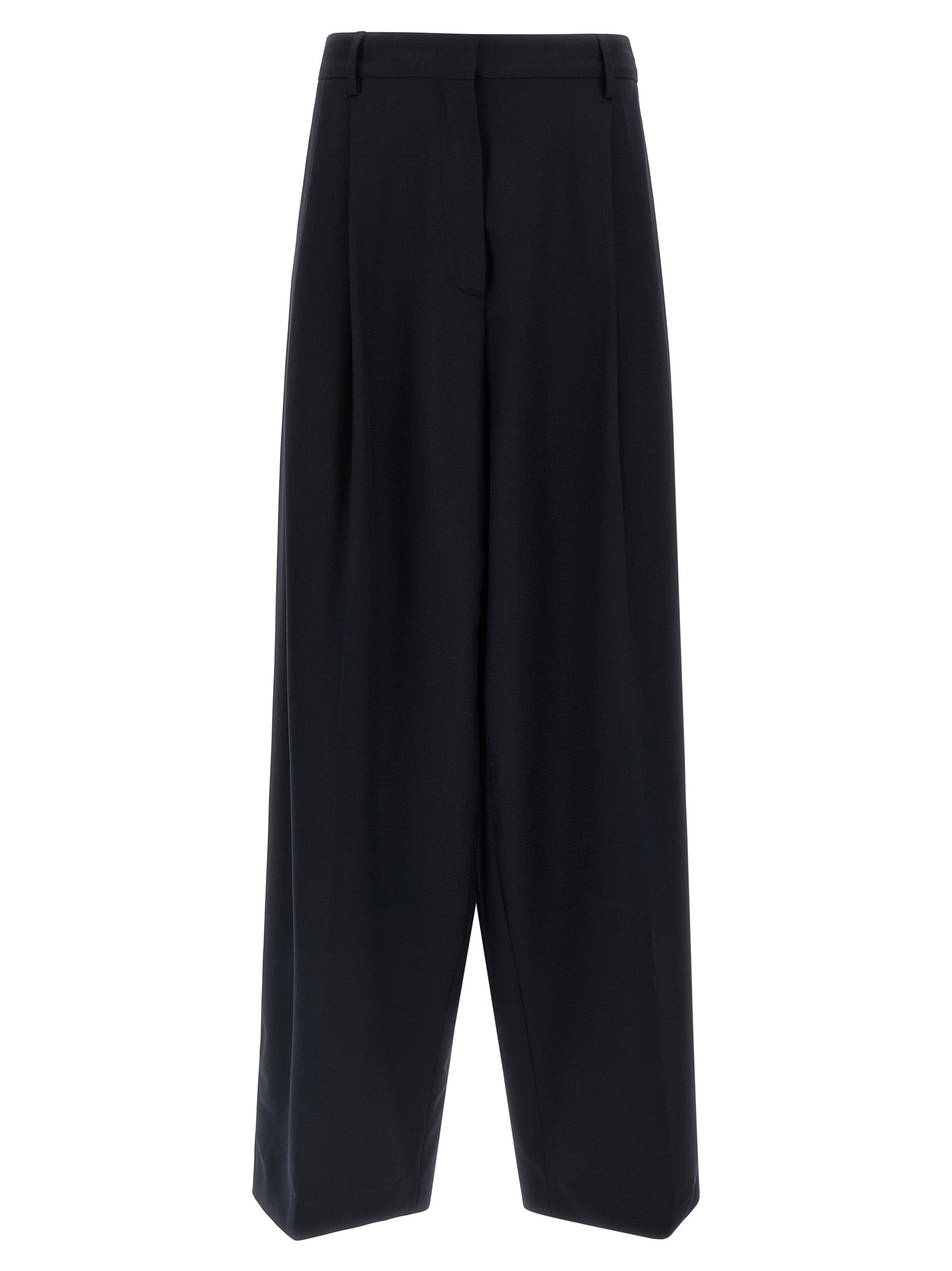 Viscose Wide-Leg Formal Trousers Breathable Comfort