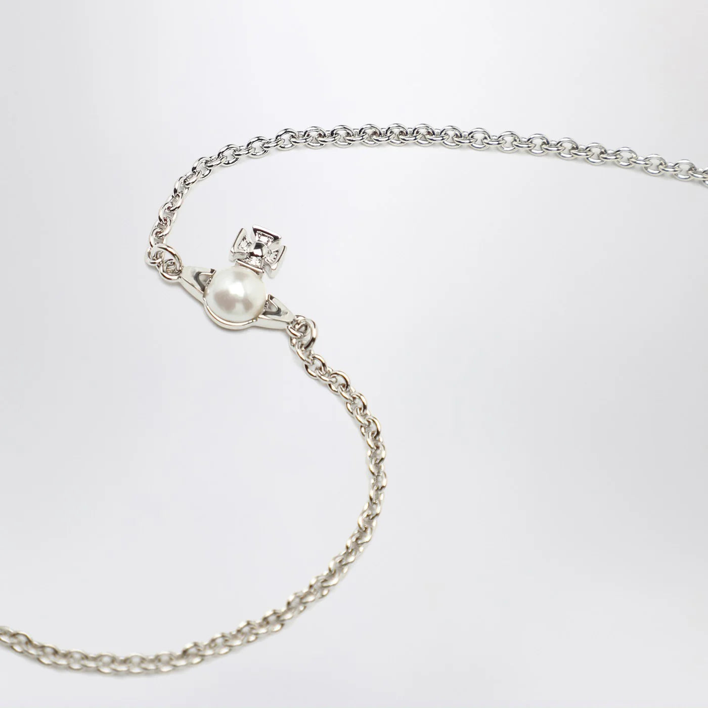 Vivienne Westwood Balbina bracelet with Orb logo and pearl