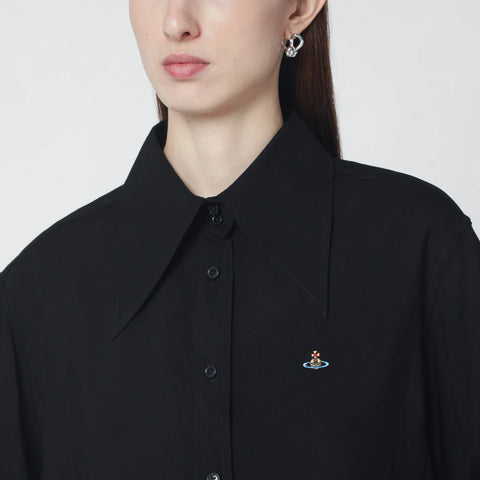 Vivienne Westwood Black shirt with oversized collar