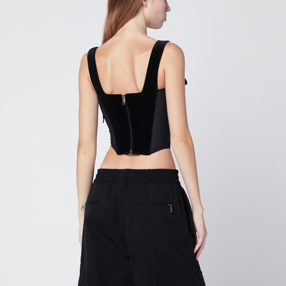 Vivienne Westwood Black velvet Puppy corset