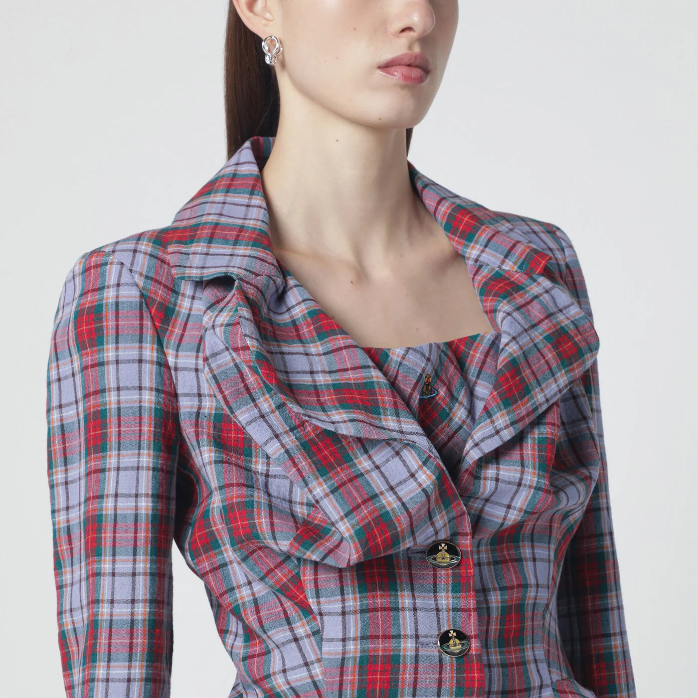 Vivienne Westwood Drunken jacket with tartan pattern