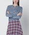 Vivienne Westwood Ice-blue cropped wool and silk cardigan