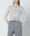 Vivienne Westwood Light grey cropped wool and silk cardigan