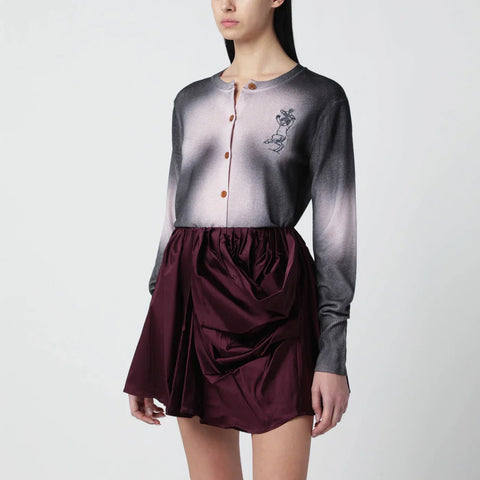 Vivienne Westwood Pink/black dégradé-effect cardigan