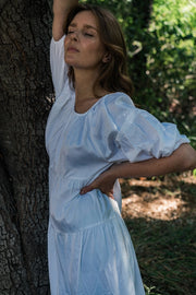 Voluminous Tiered Maxi Dress - White-Dress-LAUDE the Label-S-White-Urbanheer