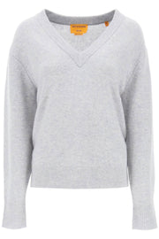 Guest In Residence The V Cashmere Sweater Grey-GUEST IN RESIDENCE-Grey-S-Urbanheer