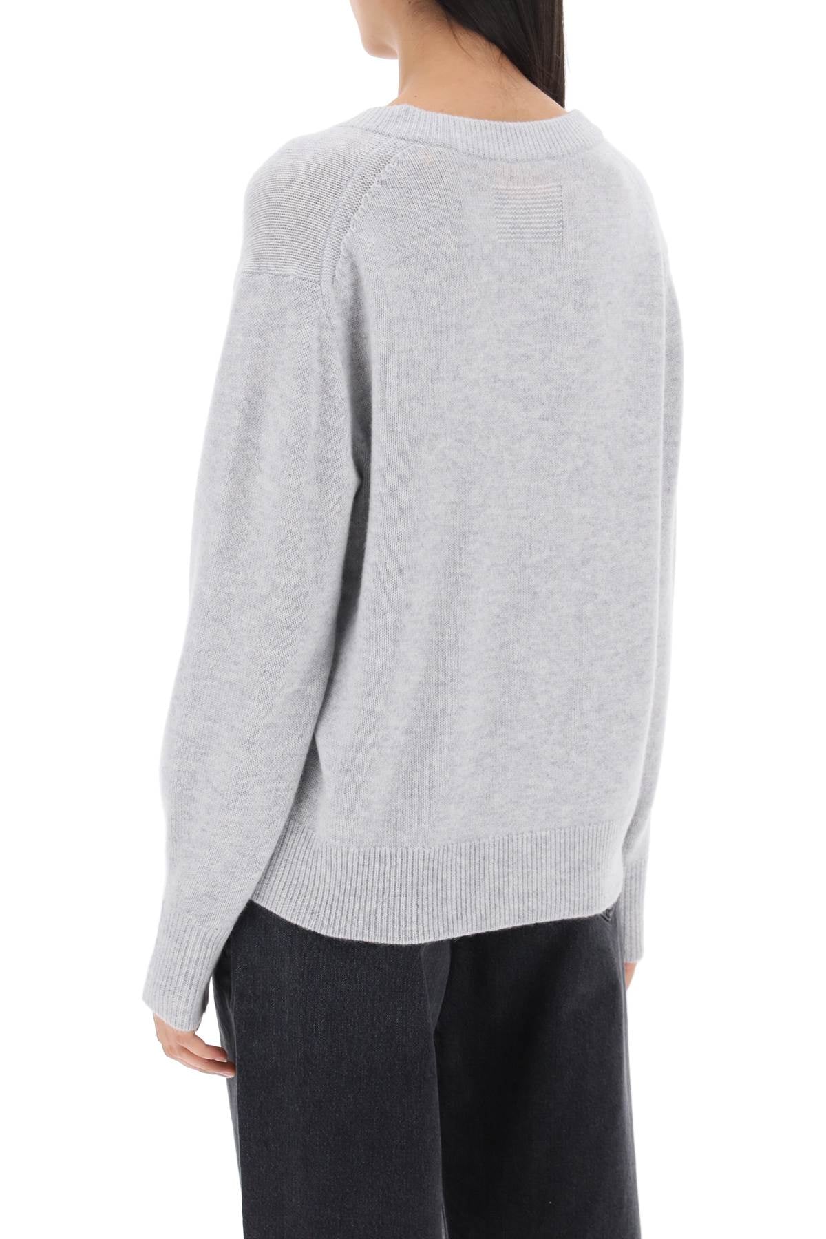Guest In Residence The V Cashmere Sweater Grey-GUEST IN RESIDENCE-Grey-S-Urbanheer