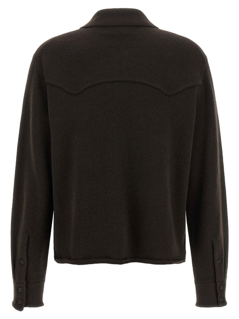 Guest In Residence Cropped Western Shirt
