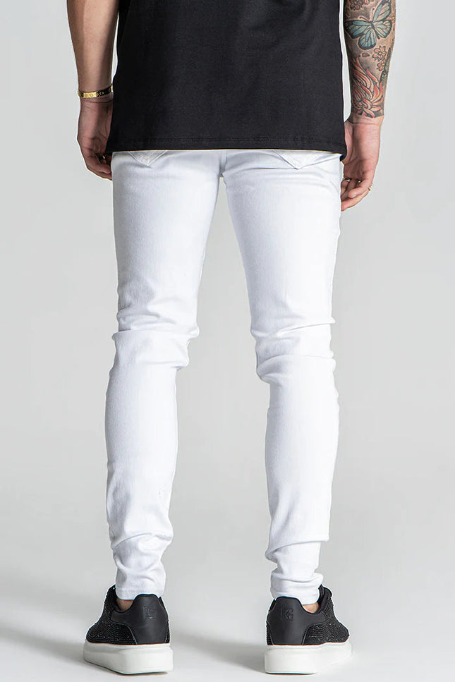 WHITE GK DESTROYED JEANS-Jeans-Gianni Kavanagh-Urbanheer