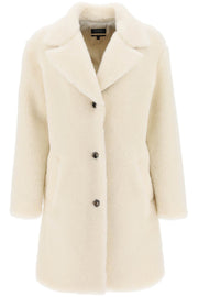 A.P.C. 'Nicolette' Teddy Coat-A.P.C.-White-36-Urbanheer