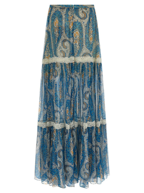 Etro Lace Insert Skirt