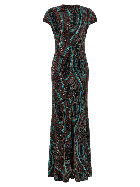 Etro Devoré Velvet Dress