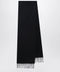 Max Mara Cashmere stole with Monogram embroidery in black