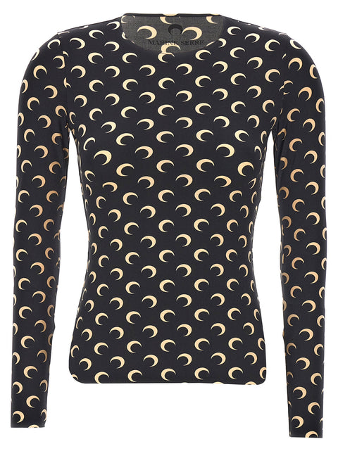 Marine Serre Moon Printed Jersey T-shirt