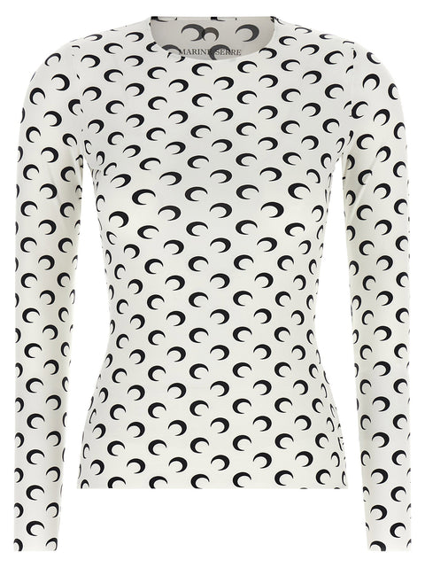 Marine Serre Moon Printed Jersey Second Skin T-shirt