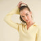 Waffle Knit Bell Sleeve Top And Skirt Set Yellow-Set-Kimberly C-S-Urbanheer
