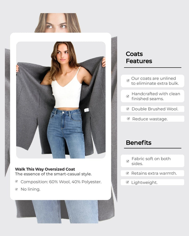 Walk This Way Wool Blend Oversized Coat-Coat-Belle & Bloom-S-Urbanheer