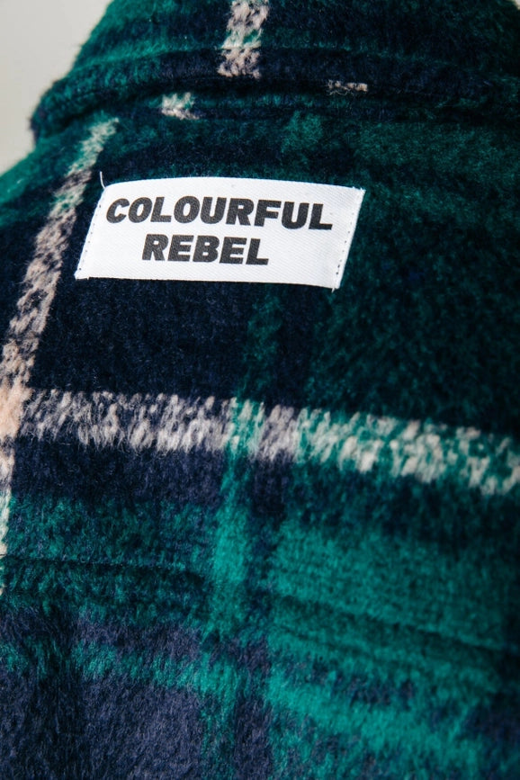 Walker Check Shirt | Dark Green-Shirt-Colourful Rebel-S-Dark green-Urbanheer
