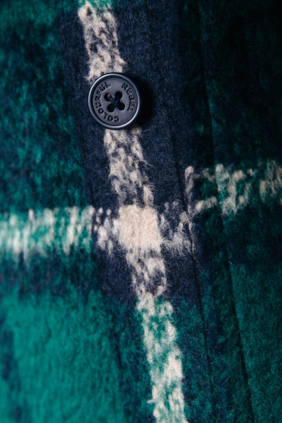 Walker Check Shirt | Dark Green-Shirt-Colourful Rebel-S-Dark green-Urbanheer