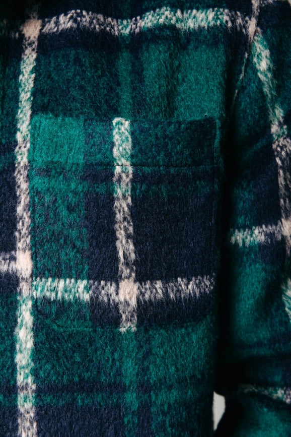 Walker Check Shirt | Dark Green-Shirt-Colourful Rebel-S-Dark green-Urbanheer
