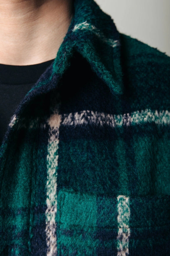 Walker Check Shirt | Dark Green-Shirt-Colourful Rebel-S-Dark green-Urbanheer