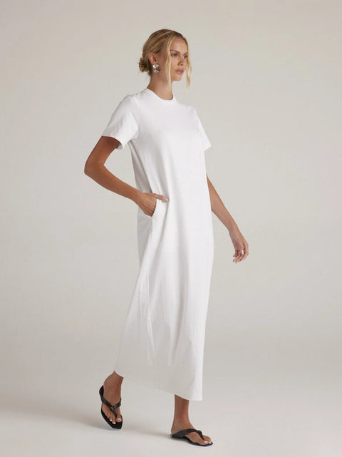 Walker Maxi WHITE-Shirt Dress-CLYQUE-XS-WHITE-Urbanheer