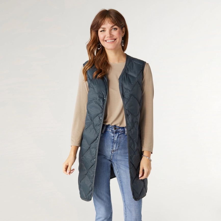 Wander Packable Lightweight Down Vest-Vest-COCO + CARMEN-XS-Mediterranea-Urbanheer