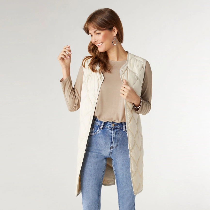 Wander Packable Lightweight Down Vest-Vest-COCO + CARMEN-XS-Turtledove-Urbanheer