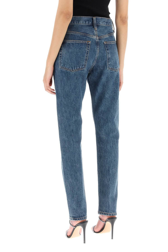 Wardrobe.nyc slim jeans with acid wash-women > clothing > jeans-Wardrobe.Nyc-Urbanheer