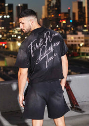 Warning Not So Quiet Howling Wolf Cropped Tee-Tee-First Row-S-Black-Urbanheer