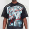 Warning Not So Quiet Howling Wolf Cropped Tee-Tee-First Row-S-Black-Urbanheer