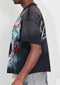 Warning Not So Quiet Howling Wolf Cropped Tee-Tee-First Row-S-Black-Urbanheer