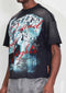 Warning Not So Quiet Howling Wolf Cropped Tee-Tee-First Row-S-Black-Urbanheer