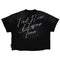 Warning Not So Quiet Howling Wolf Cropped Tee-Tee-First Row-S-Black-Urbanheer