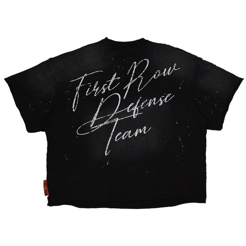 Warning Not So Quiet Howling Wolf Cropped Tee-Tee-First Row-S-Black-Urbanheer