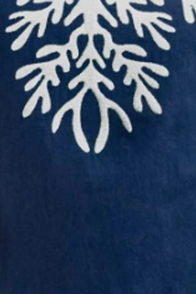 Wash / Wear Embroidered Caftan - the Reef Navy/White-Caftan-Gretchen Scott LLC-XS-Navy/White-Urbanheer