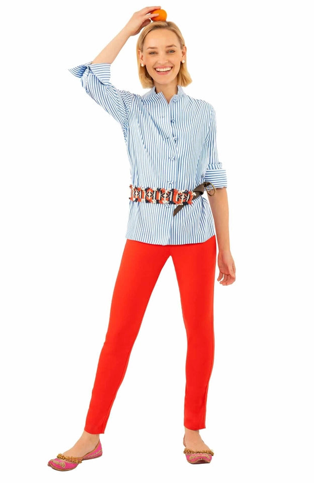 Wash / Wear Forget Me Knot Top - Stripe Periwinkle-Top-Gretchen Scott LLC-XXL-Periwinkle-Urbanheer