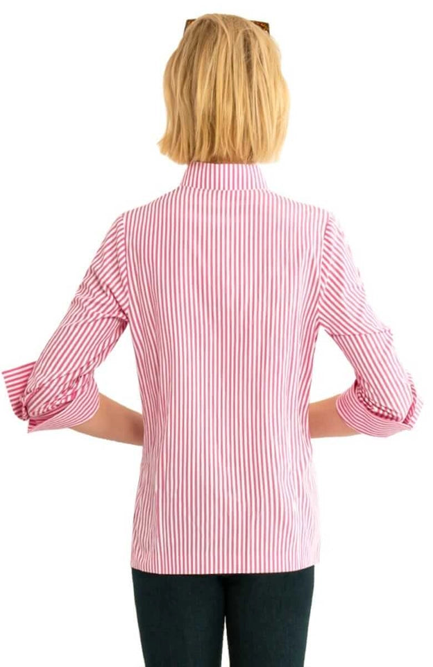 Wash / Wear Forget Me Knot Top - Stripe Pink-Top-Gretchen Scott LLC-XXS-Pink-Urbanheer