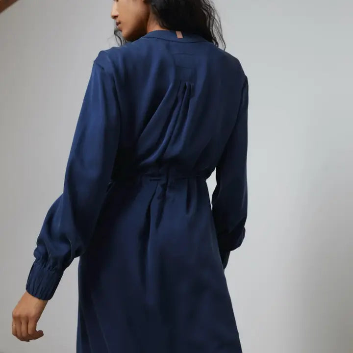 Washable Silk Long Robe-Robe-LUNYA-XS/S-Deep Blue-Urbanheer