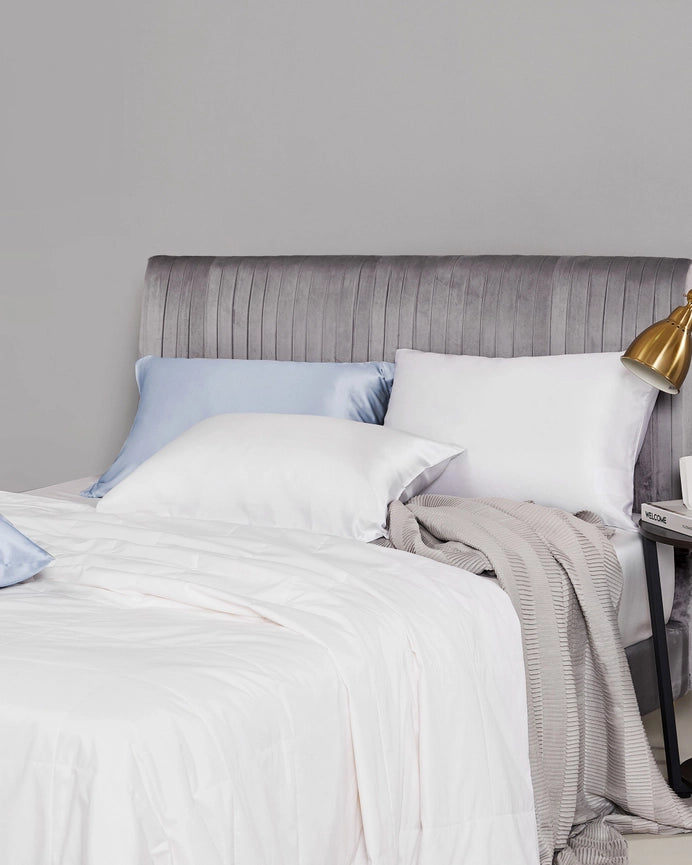 Washable & Soft Silk Comforter and Pillow Set-Set-MommeSilk-Twin-Standard-Urbanheer