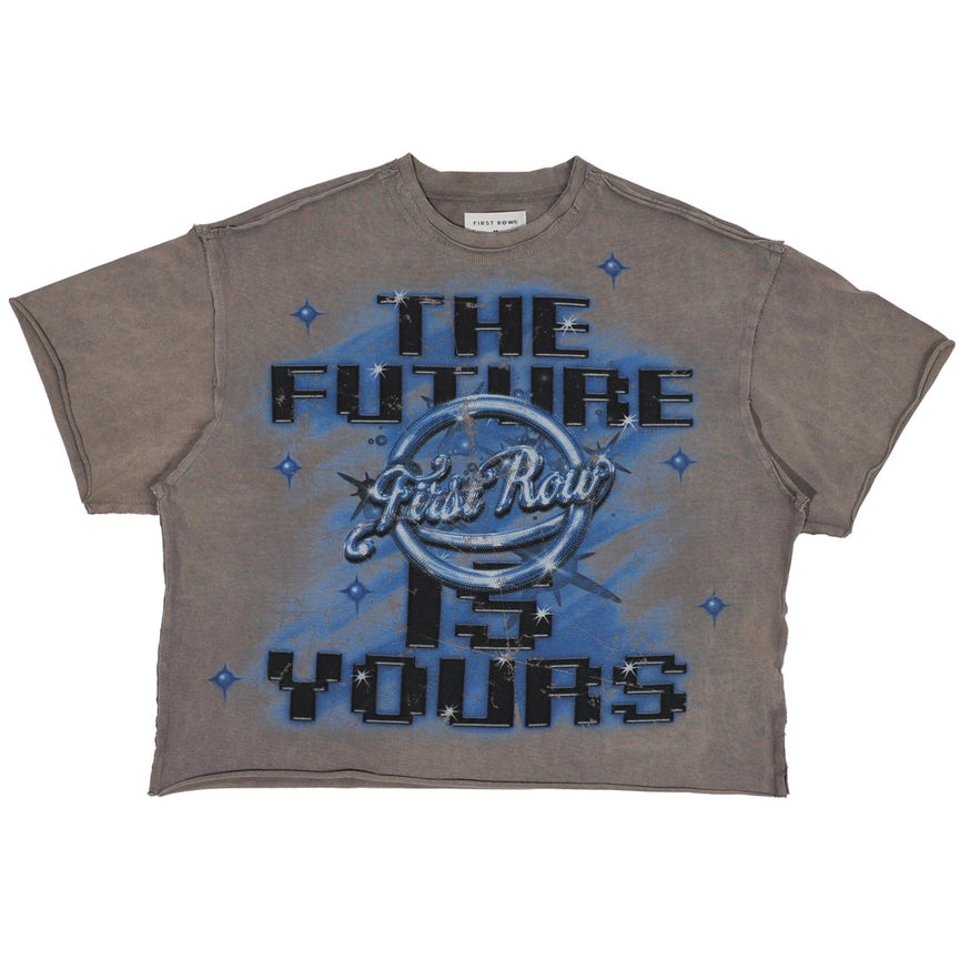 Washed Bright Future Shining Tee GREY-Tee-First Row-S-GREY-Urbanheer