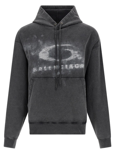 Washed Crayon Loop Fleece Hoodie
