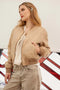 Washed Demin Zip Up Bomber Jacket CAMEL-Bomber Jacket-Blu Pepper-S-Urbanheer