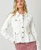Washed Denim Peplum Jacket-Jacket-Mystree-S-Ivory-Urbanheer