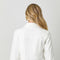 Washed Denim Peplum Jacket-Jacket-Mystree-S-Ivory-Urbanheer